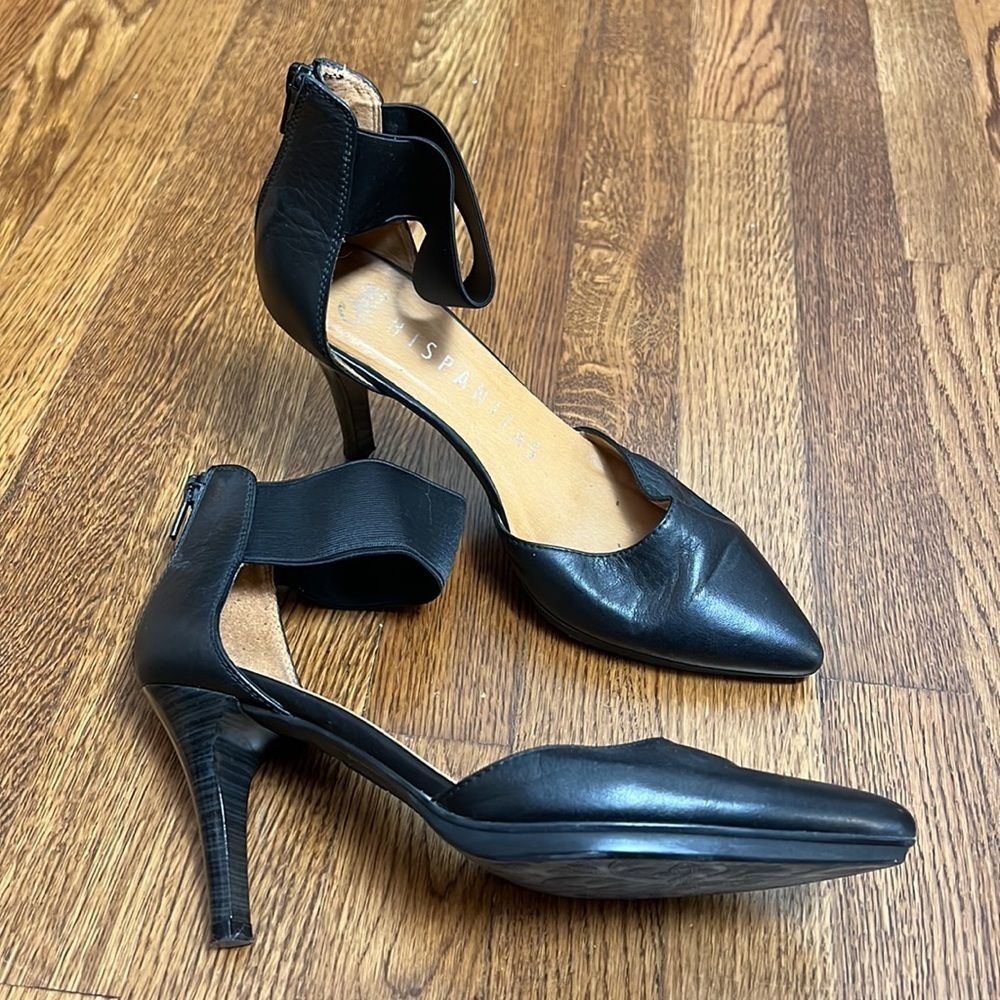Black Leather Heels